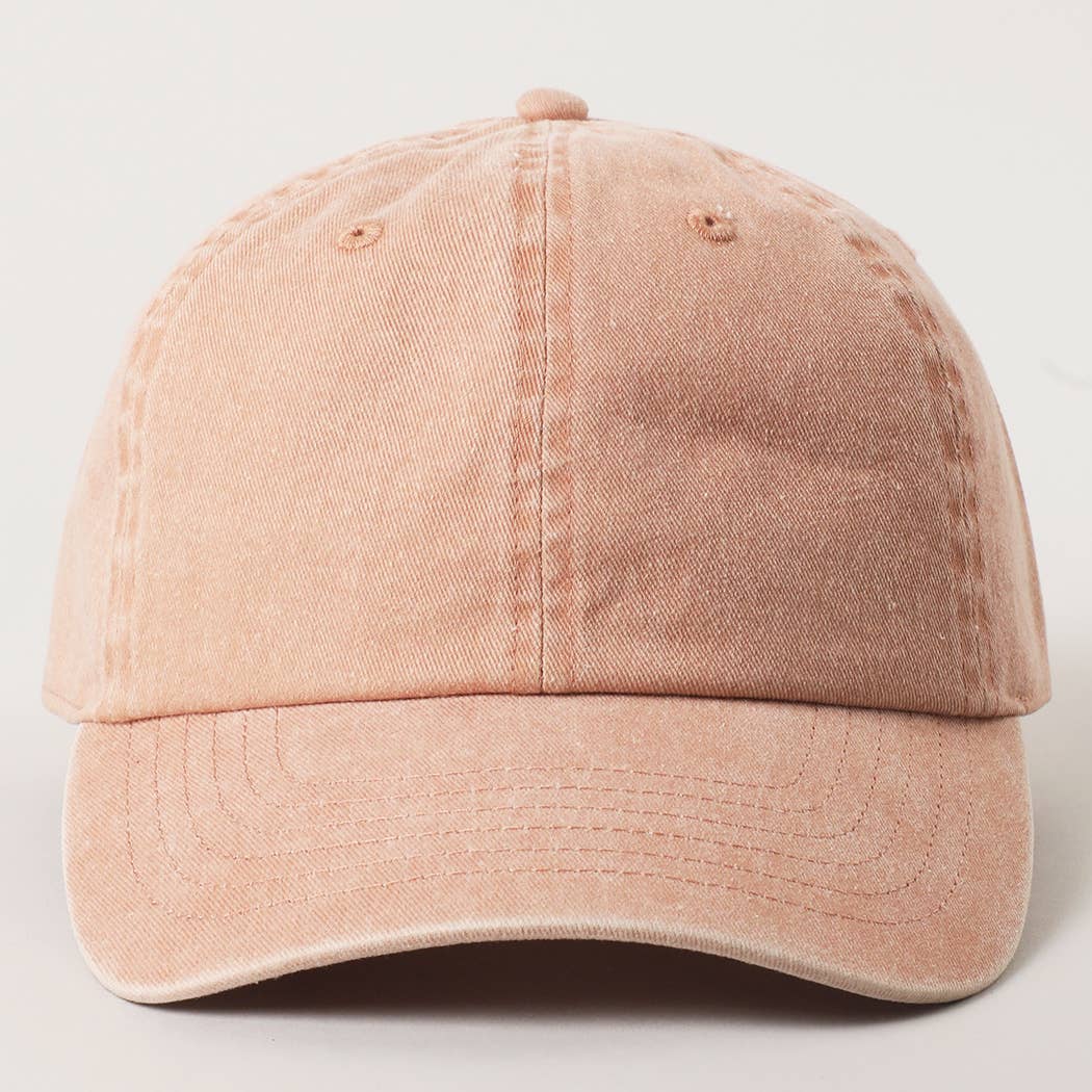 Fashion City - Wholesale Baseball Cap - Women's - Pastel Tone Pigment Dyed Cotton Baseball Dad Cap2