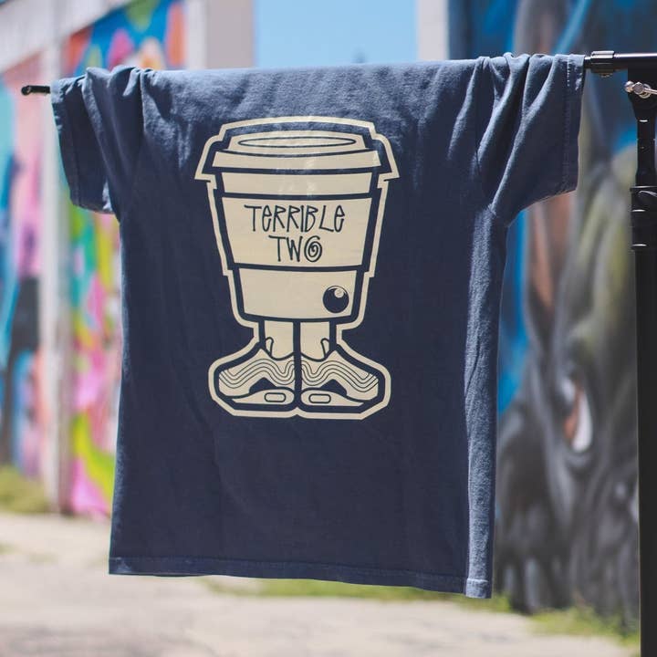 Coffee Dude - Wholesale Screen Printed T-Shirt - Unisex - Terrible Two - Tee0