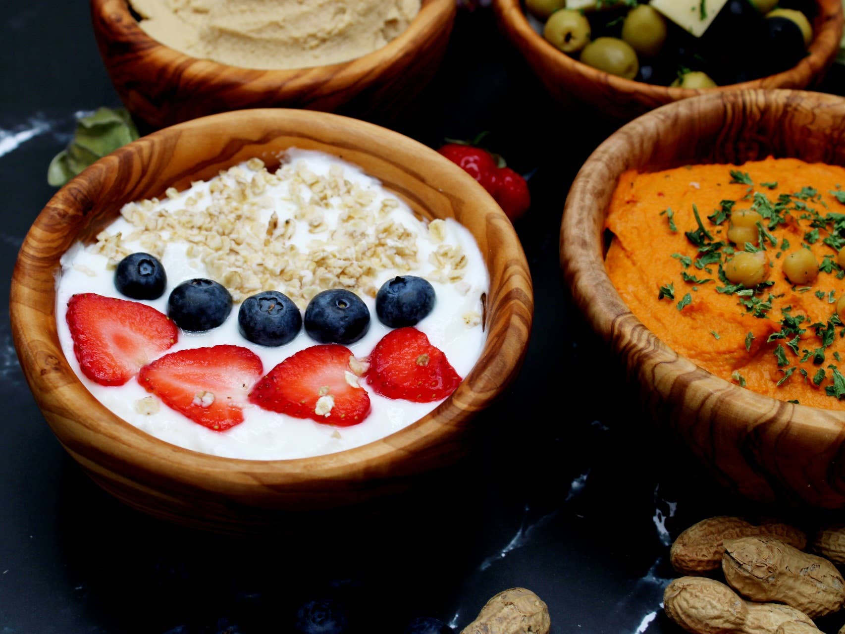 DAGDEG – Großhandel Gewürz-/Dipschale – Handgemachte Müslischale aus Olivenholz – Holzschale5