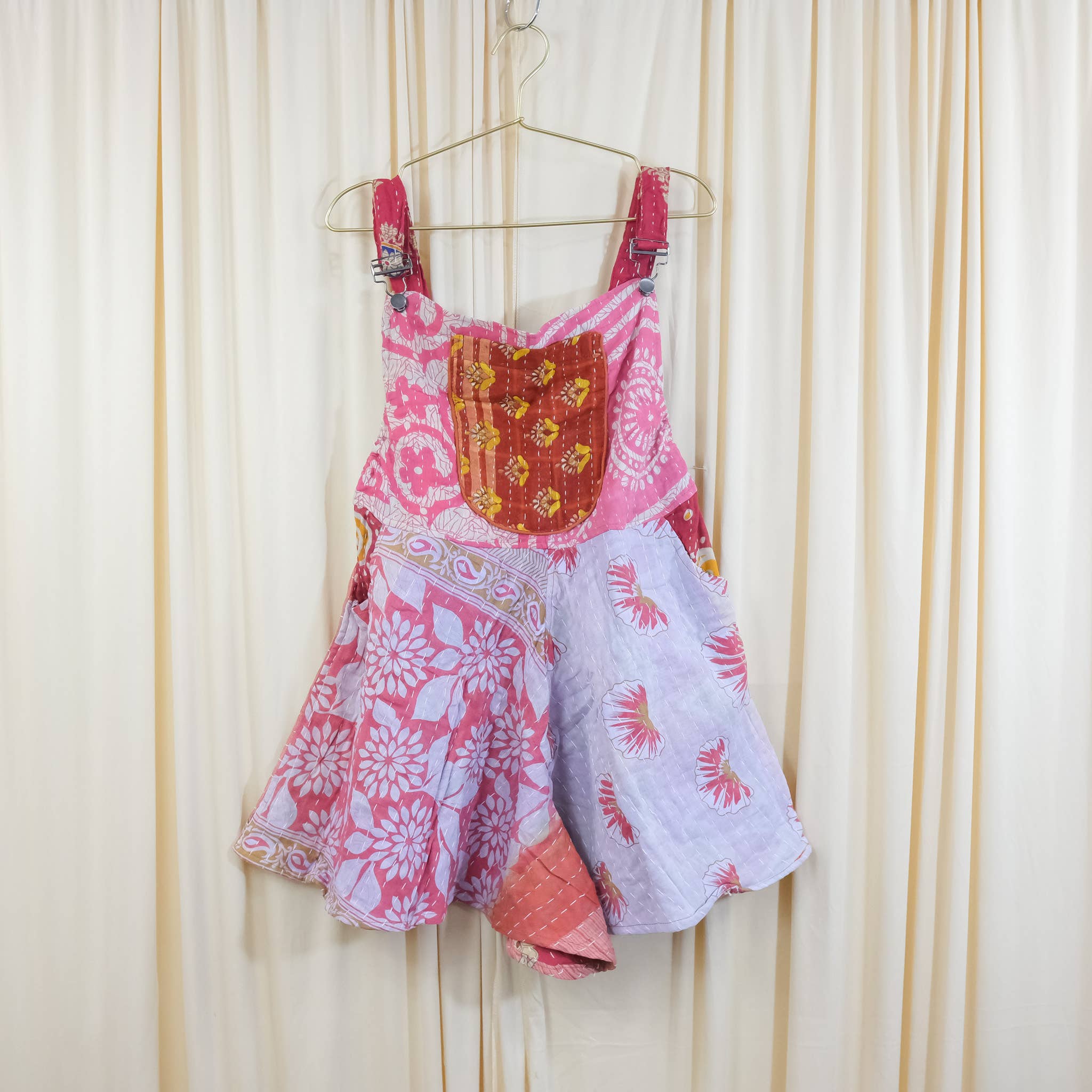 Karma Nepal Crafts – Engroshandel Romper - Dame – Kantha kort, flagrende boho-romper6