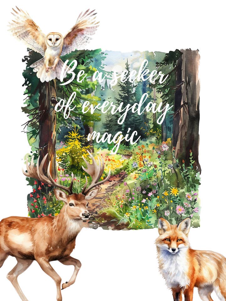 Sustainable postcard A seeker of everyday magic for wholesale by Mookstories