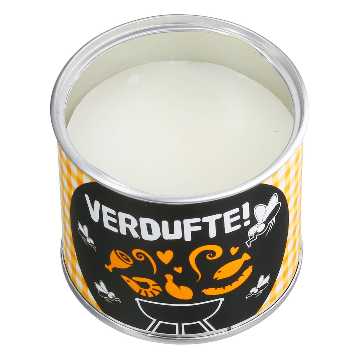 Candle tin grill 4-assorted orange H. 6.7 cm, PU 12 for wholesale on Faire1