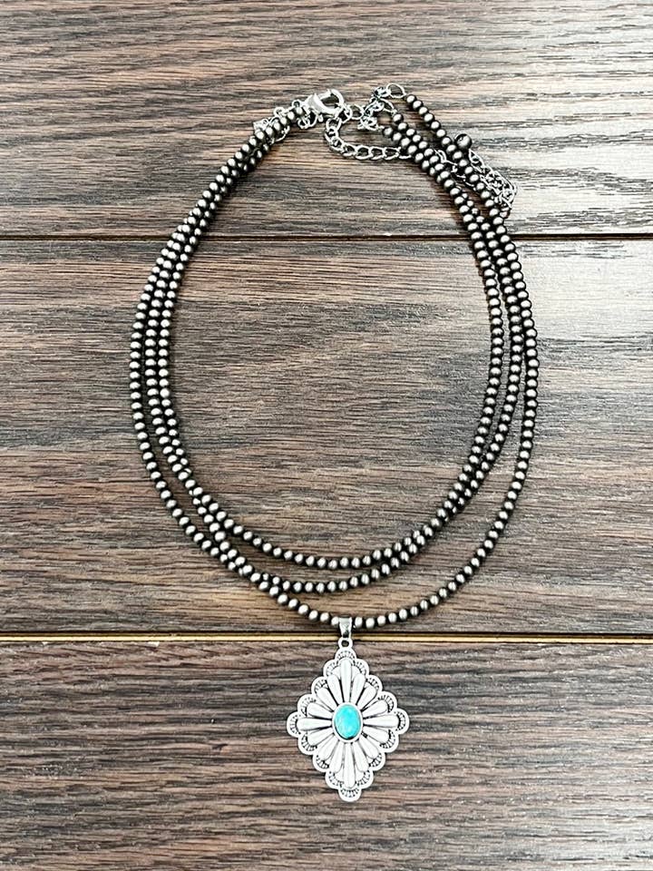 735868, Handmade Concho Necklace for wholesale by ISAC Trading Inc