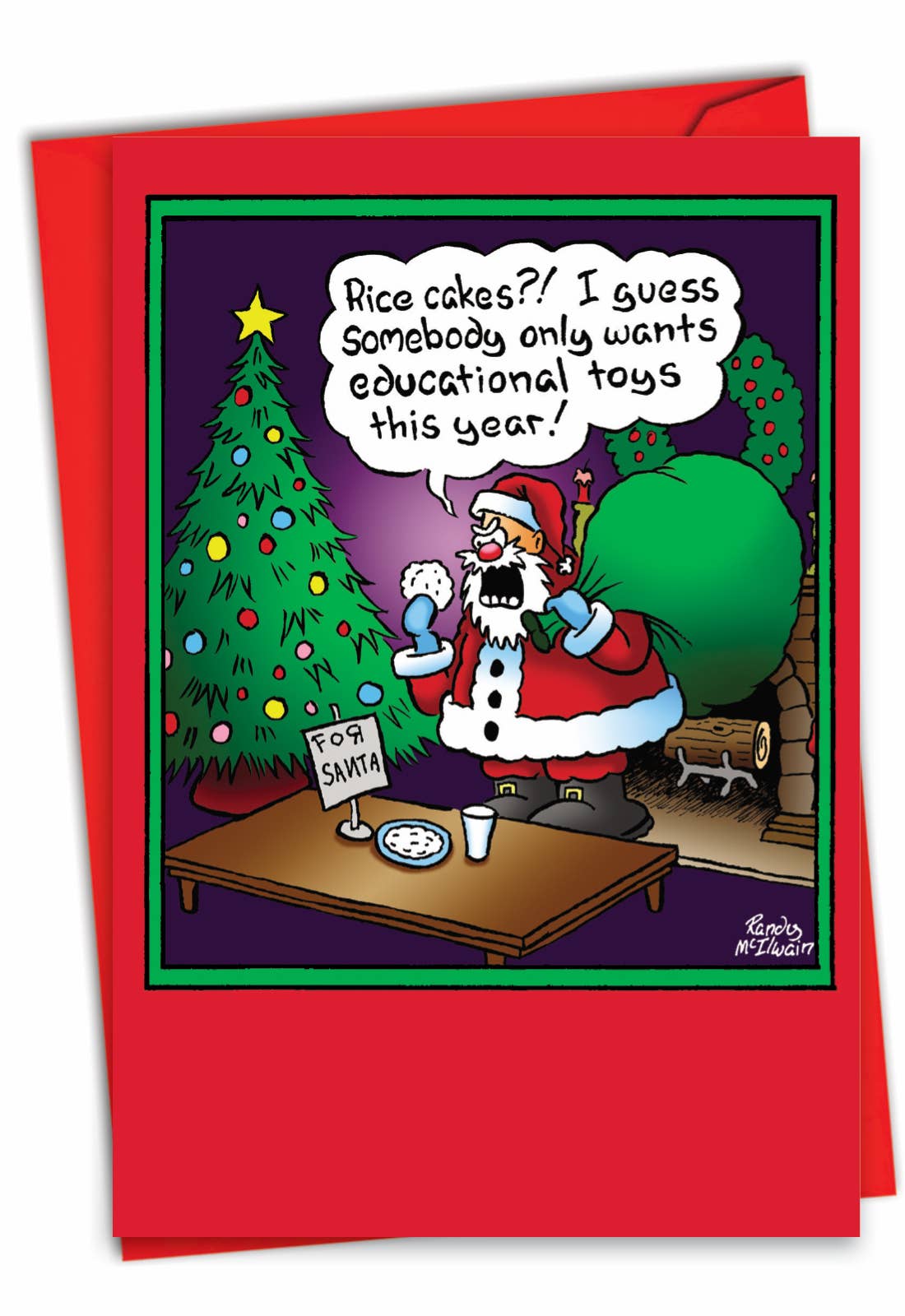 NobleWorks - Wholesale Christmas Card - Christmas Greeting Card - Rice cakes (Single Card)0