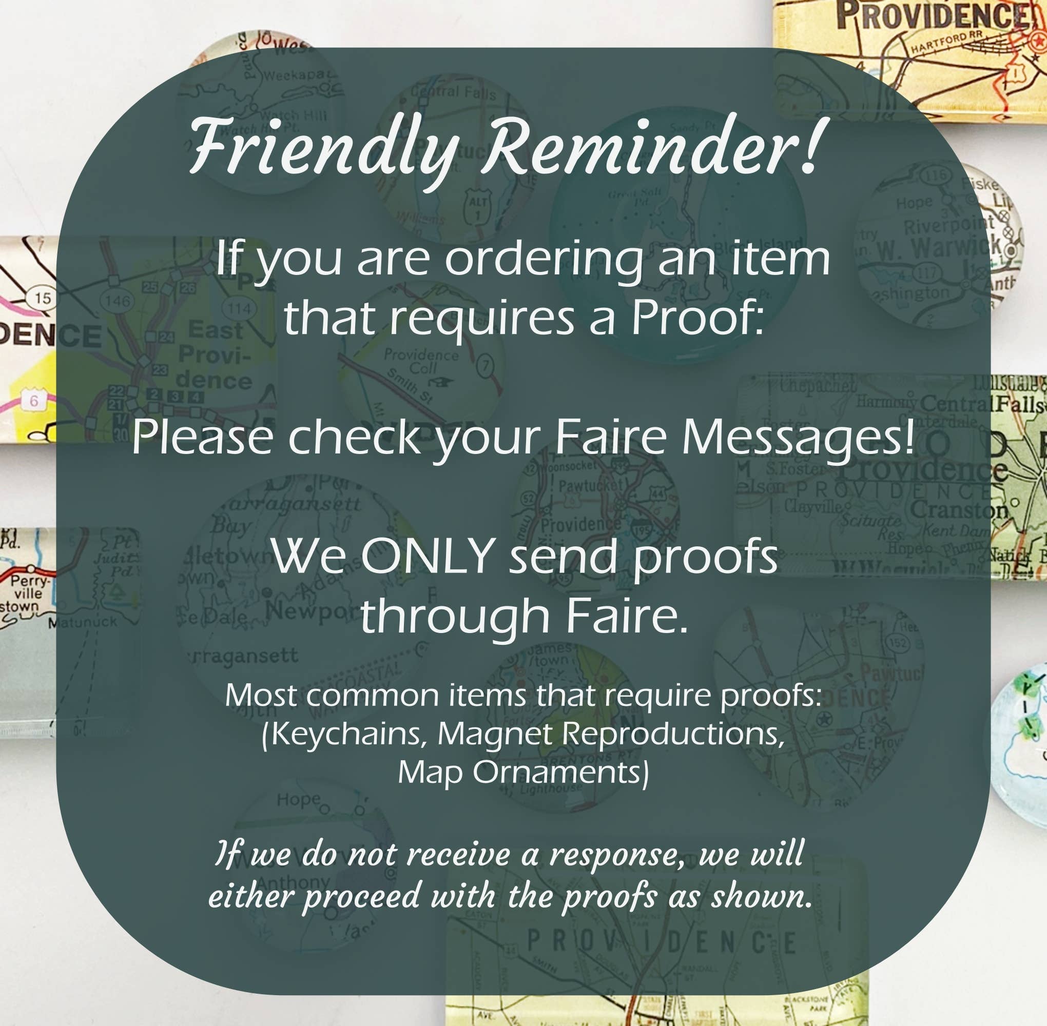 Tanner Glass - Vente Objets de décoration - Ornement : Carte Vintage - vous choisissez l'emplacement5