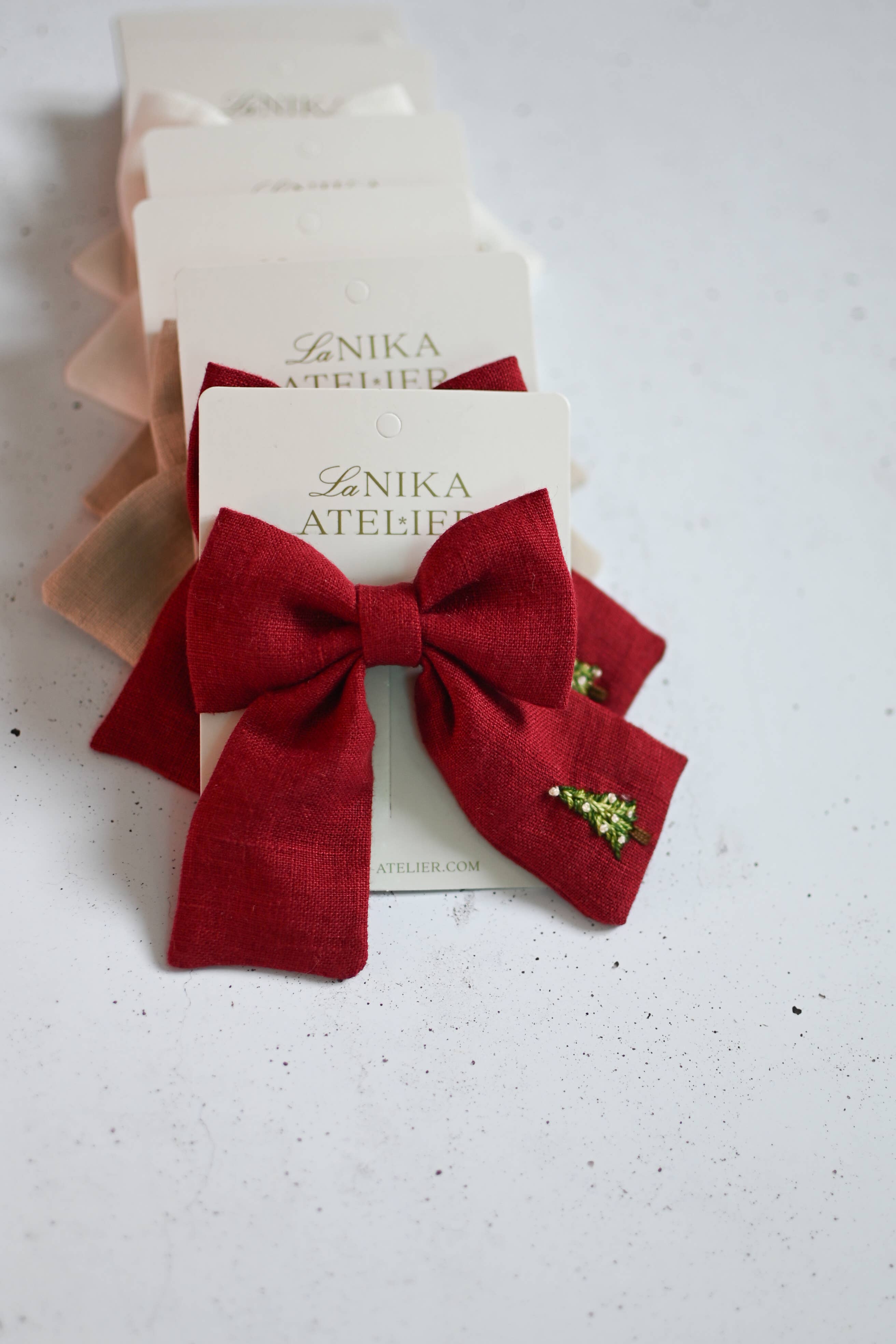 Lanika Atelier, Nika Korošec s.p. - Wholesale Hair Bow - Women's - Midi and Large hair bows Christmas tree7