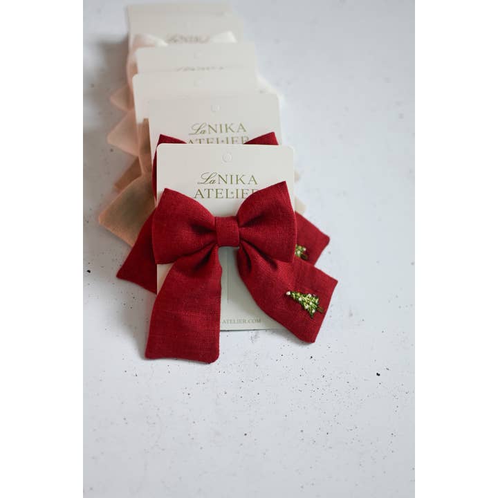 Lanika Atelier, Nika Korošec s.p. - Wholesale Hair Bow - Women's - Midi and Large hair bows Christmas tree7