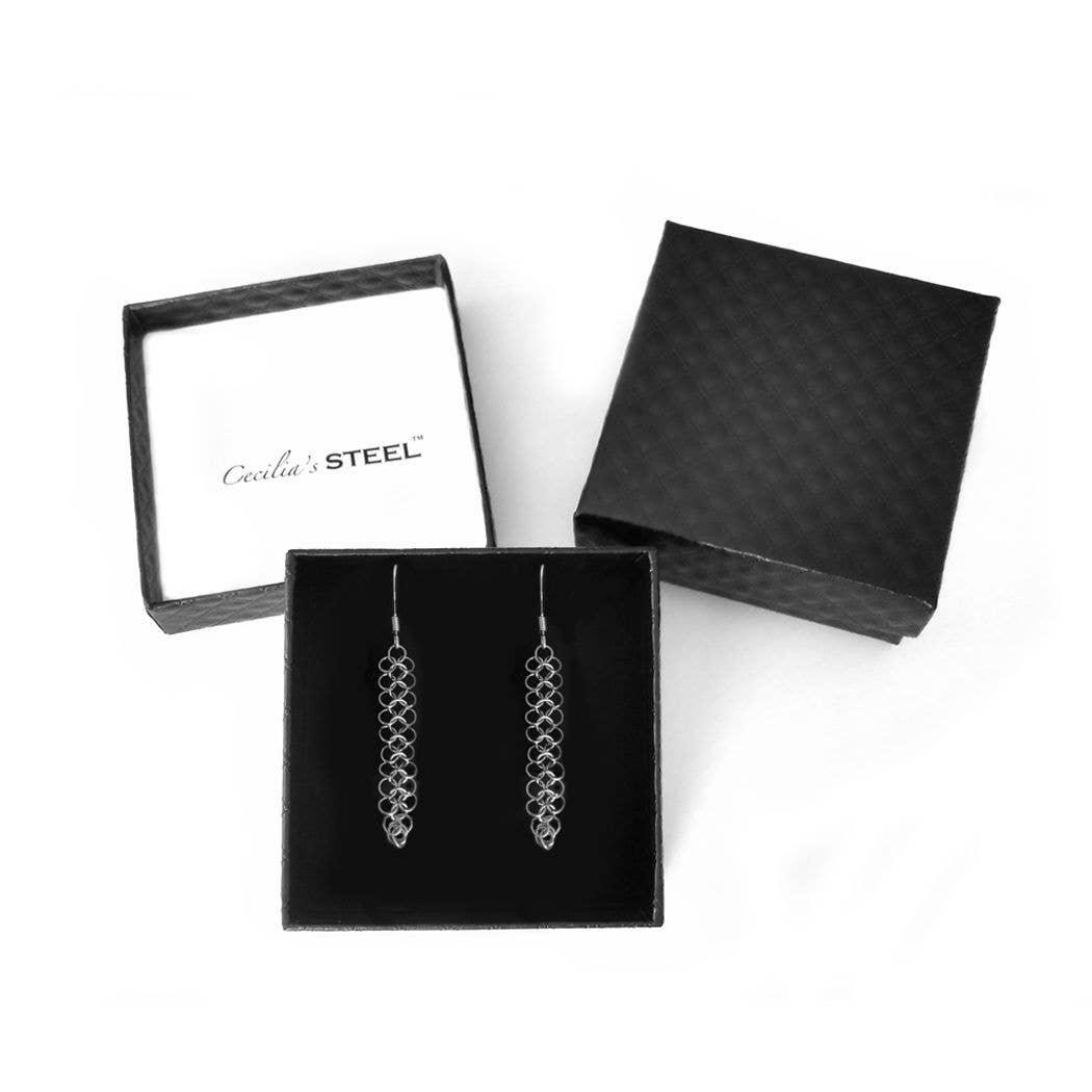 Cecilia's Steel - Wholesale Dangle Earrings - Elegance Earrings - Narrow0