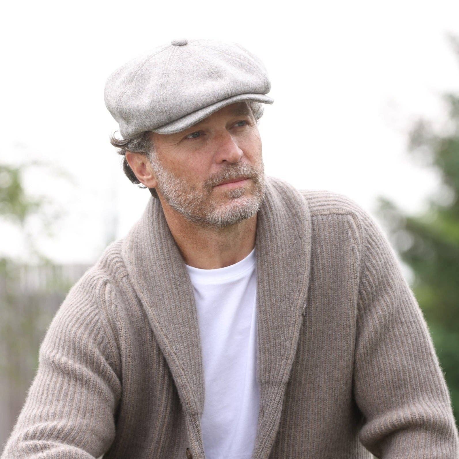Heritage Traditions - Wholesale Newsboy/Schoolboy Hat - Men's - Carlyle Heath Plain Wool Mix Newsboy Cap4