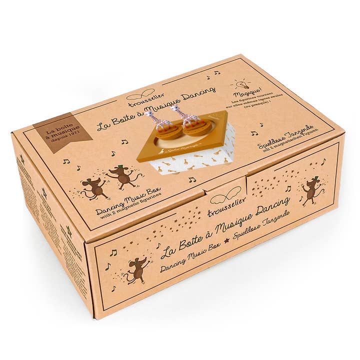 TROUSSELIER SAS - Wholesale Music Box - Kids & Baby - Dancing Sophie the Giraffe Music Box caramel4