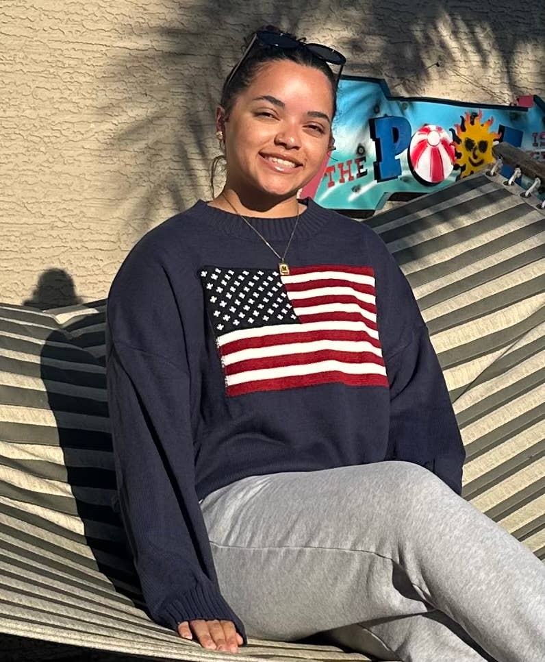 Serenity Collective - Wholesale Knit Sweater - Women's - USA Flag Sweater 3