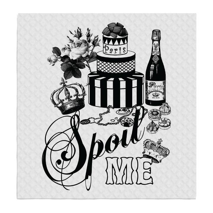 Spoil Me Crown Wine Gifts Cake, SWEDISH DISH CLOTHS for wholesale by Avery Lane Gifts