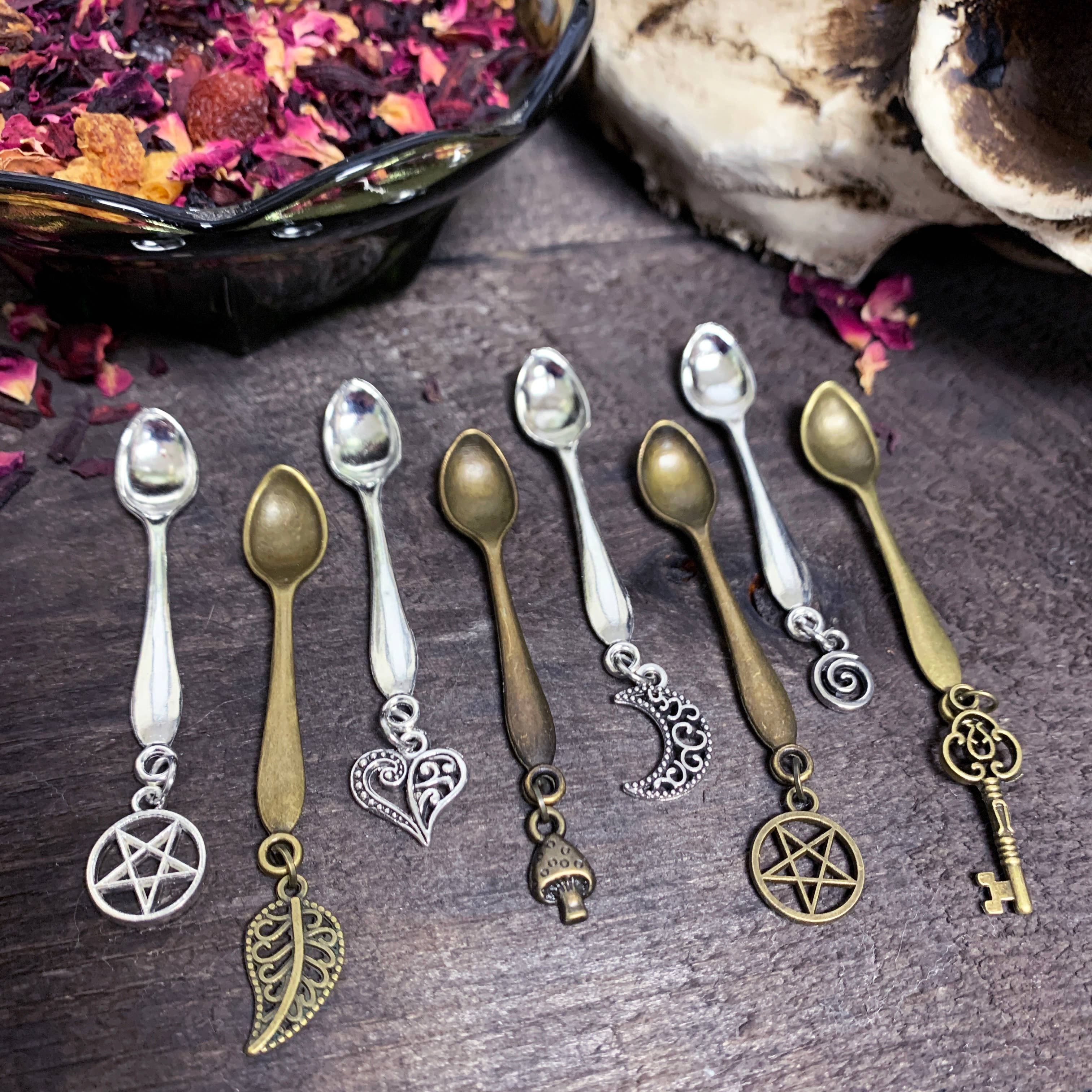 of Forest and Fae - Wholesale Meditation Supplies - Little Witchy Charm Spoons • Tiny Apothecary Spoons5
