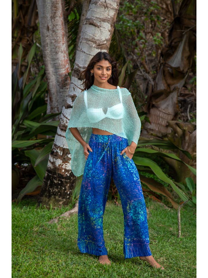 Bali Prema – wholesale Poncho - Dam – Sheer Shrug Knit Poncho Sjal - Boho Beach Cover för klänning i4