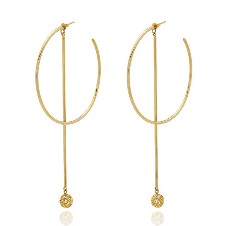 Boucle d'oreille pendule Runway Long pour la vente par Georgina Jewelry