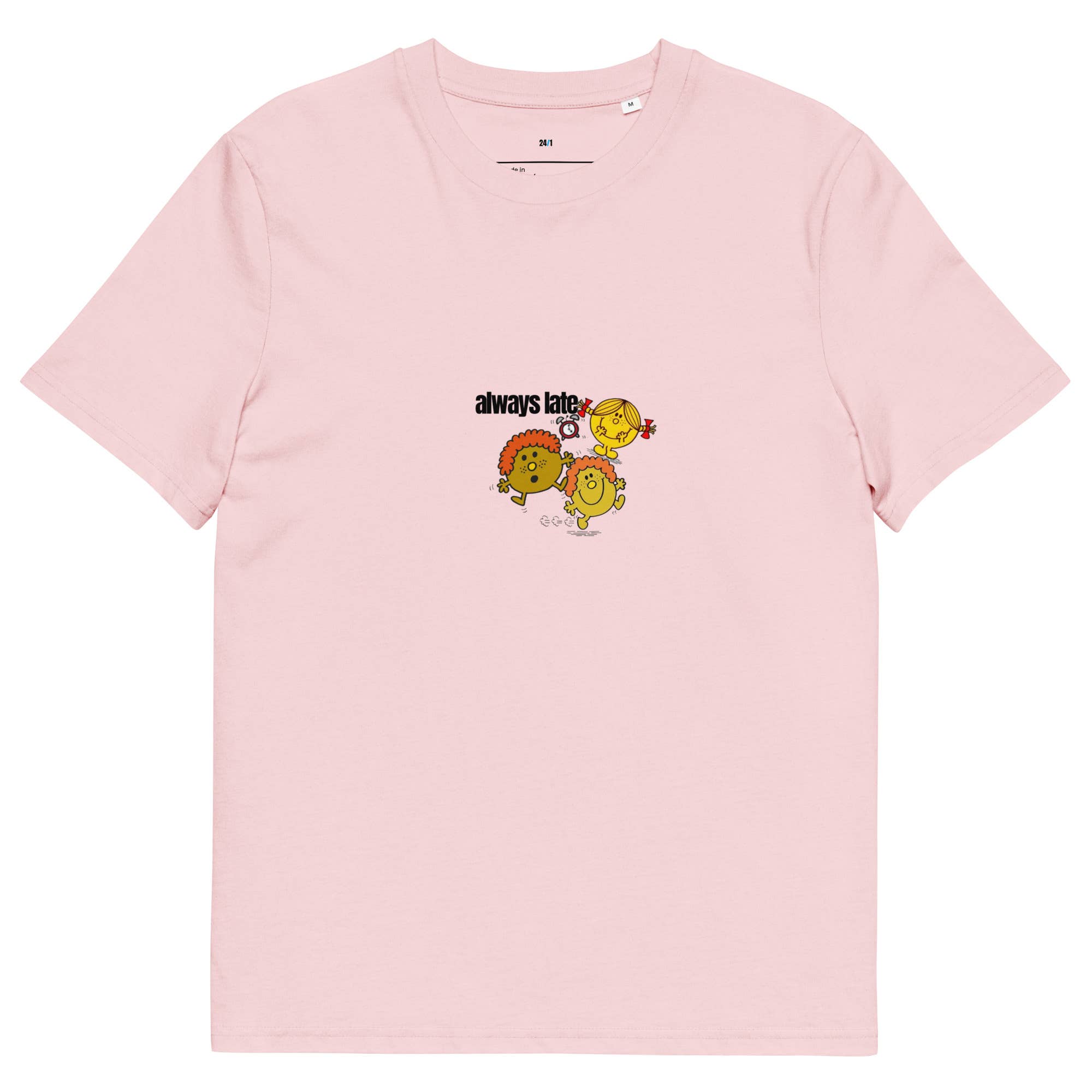 24/1 - Wholesale Screen Printed T-Shirt - Unisex - ALWAYS LATE 241 T-SHIRT V23