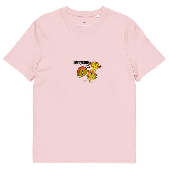 24/1 - Wholesale Screen Printed T-Shirt - Unisex - ALWAYS LATE 241 T-SHIRT V23