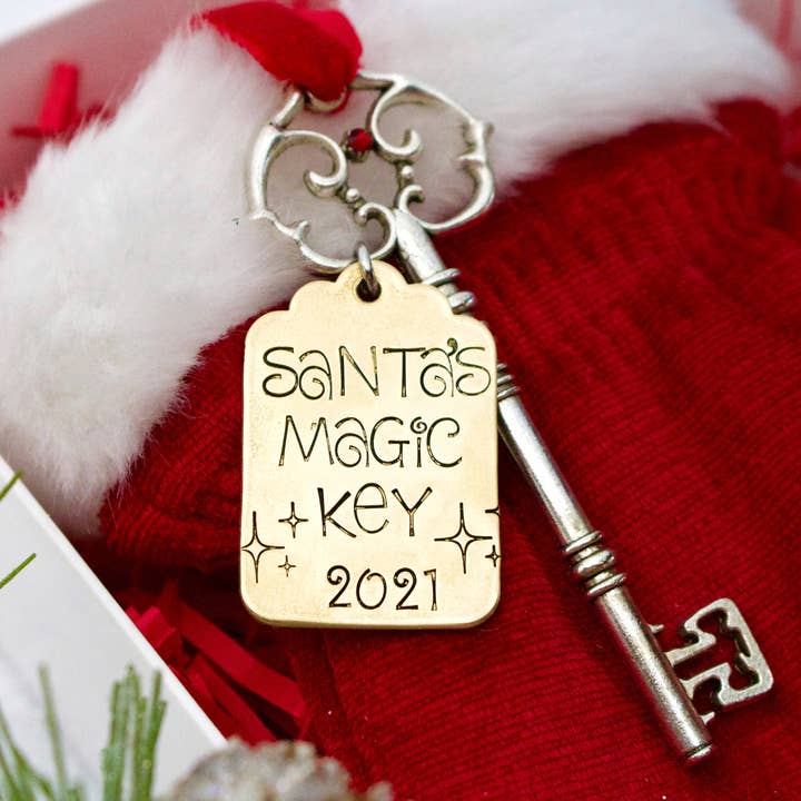 Tickle Bug Jewelry - Wholesale Ornament - Magic Santa Key Ornament Gift Box2
