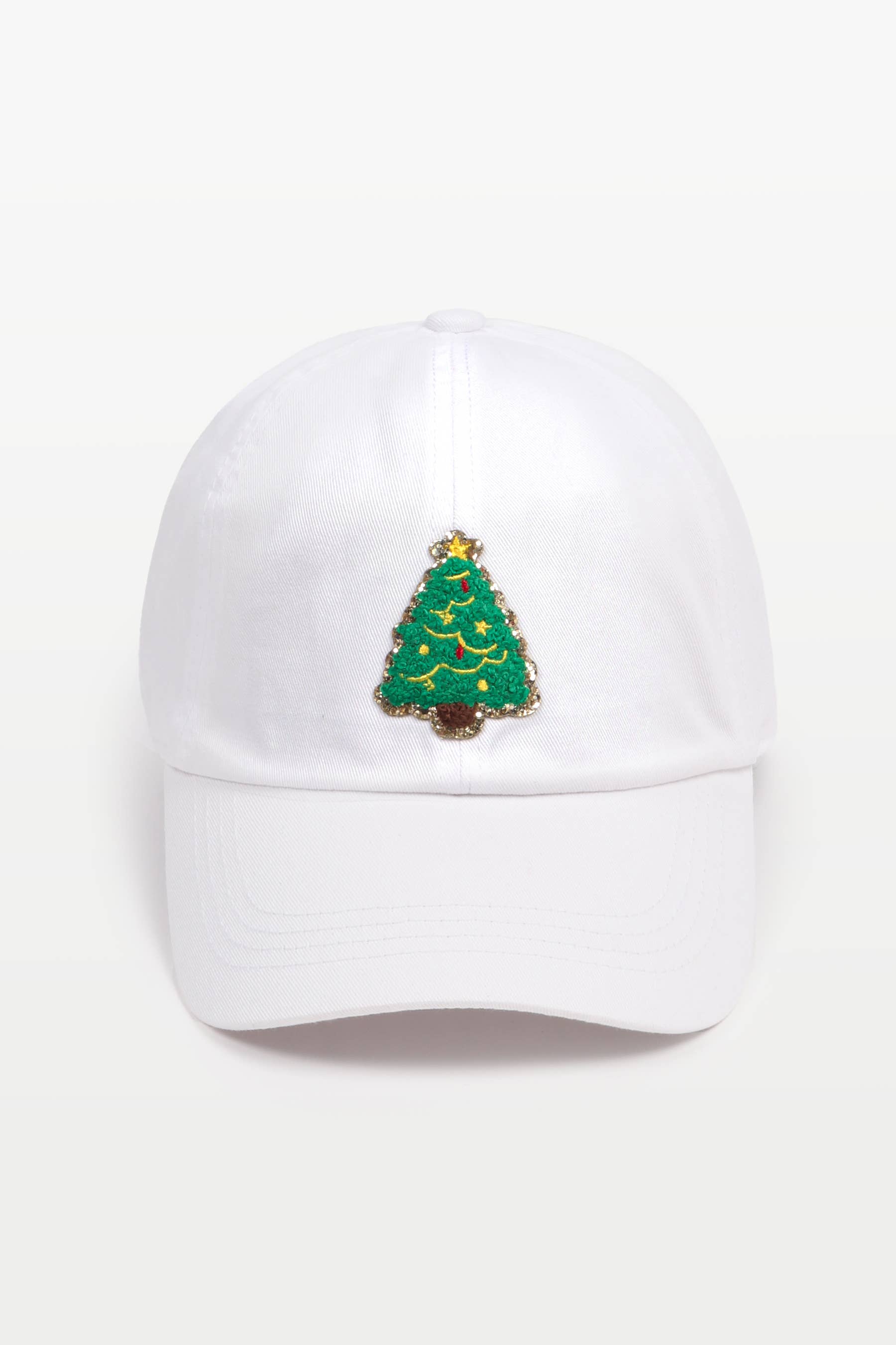 David And Young - Wholesale Baseball Cap - Unisex - CHRISTMAS TREE Chenille Gold Glitter Patch Baseball Caps4