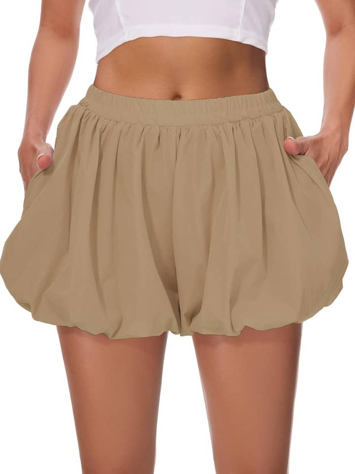 Rosa Clothing - Wholesale Shorts - Women's - Loose Fit Pocket Bubble Shorts17
