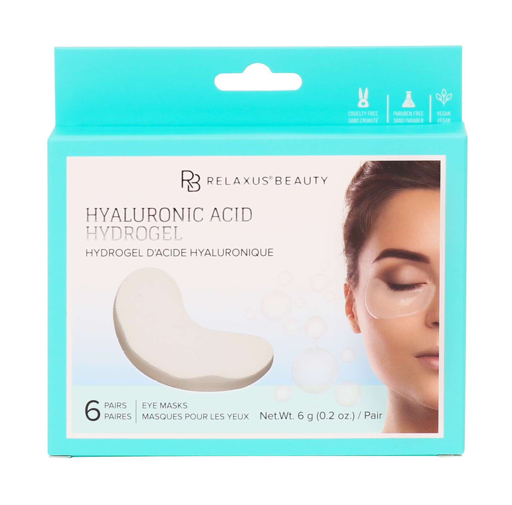 Relaxus Products - Wholesale Eye Treatment Mask - HydroGel Eye Masks (displayers of 12)2
