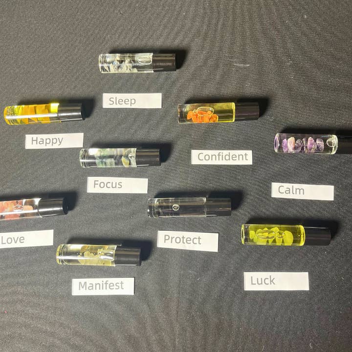 Mystic Showers – Óleo essencial roll-on por atacado – Pronto para Rotular | Rolos de Óleo Essencial de Cristal de Marca Própria11