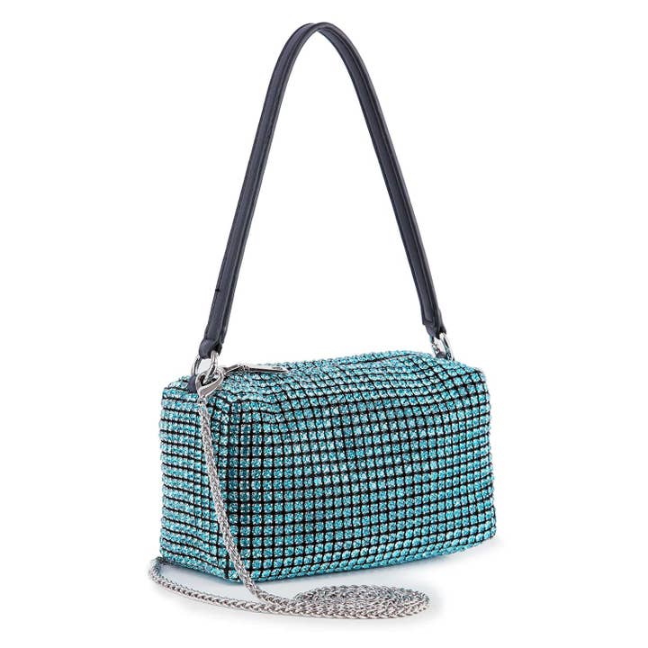 Handbag Express - Wholesale Shoulder Bag - Women's - Petite Rhinestone Bling Shoulder Bag