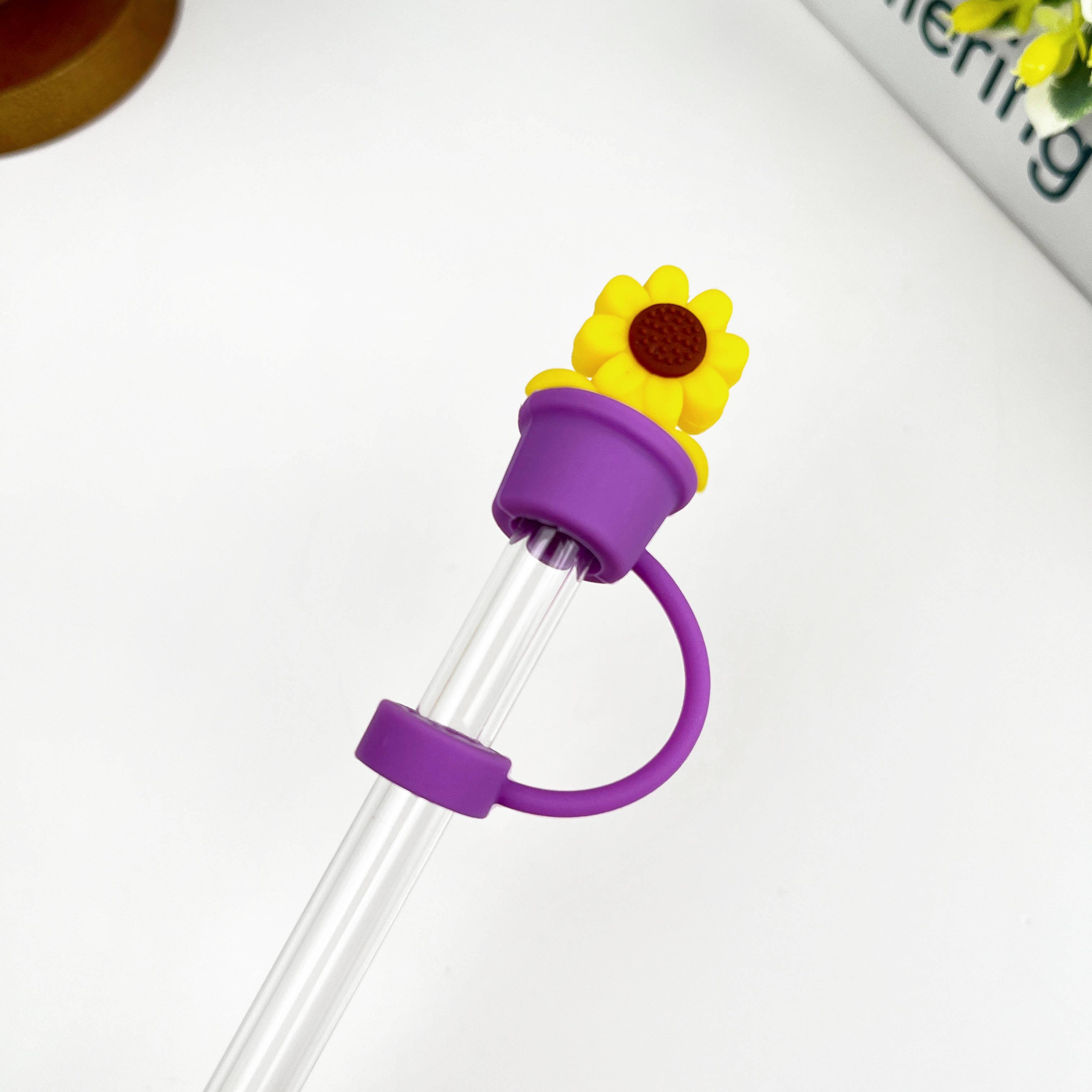 SoapElenGlen - Wholesale Drinking Straw - Sunflower Straw Topper9