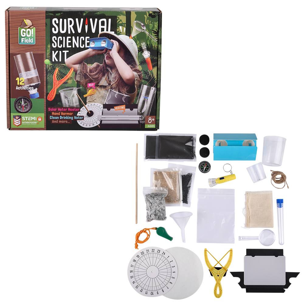 The Toy Network - Wholesale Science & Math Book - EDU-STEM SURVIVAL SCIENCE KIT4