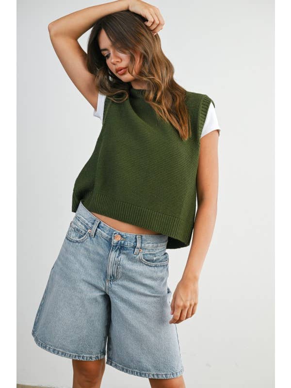 BUTTERMELON - Wholesale Gebreide top - Dames - Effen gebreide top - BMW760011