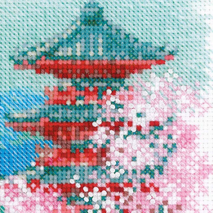 RIOLIS - Wholesale Embroidery/Cross Stitch Supplies - Cross Stitch Kit From Riolis 1743 Sakura. Pagoda2