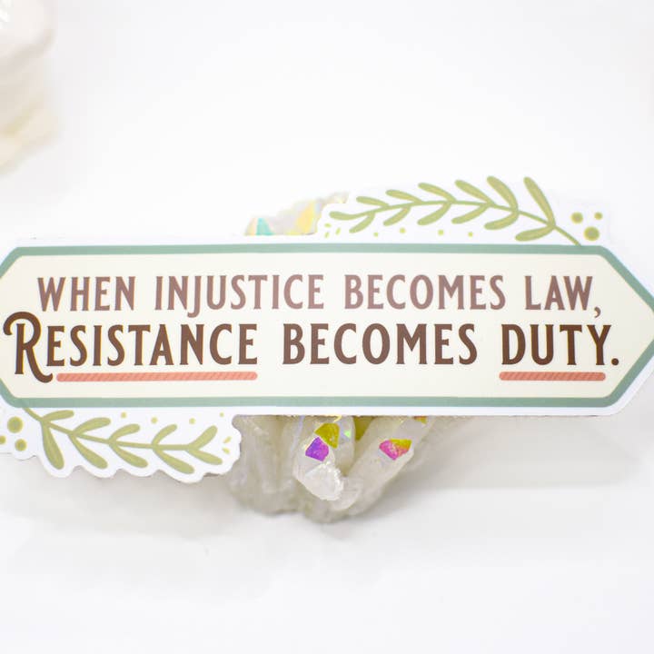 Kofangerklistermærke til protest og menneskerettigheder for engroshandel hos After Moonrise