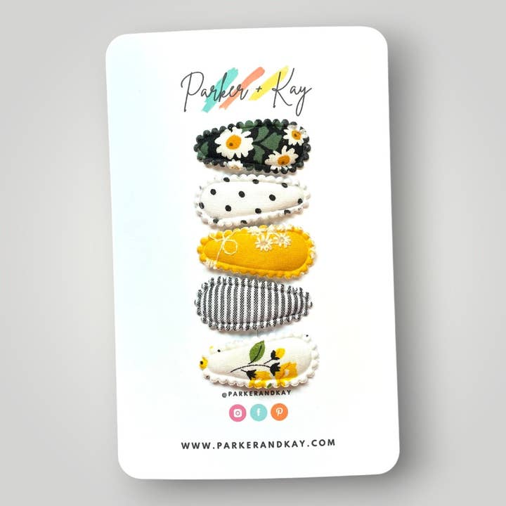 Parker and Kay Collective - Wholesale Hair Clip - Kids - Mystery Bag | Fabric Snap Clips5