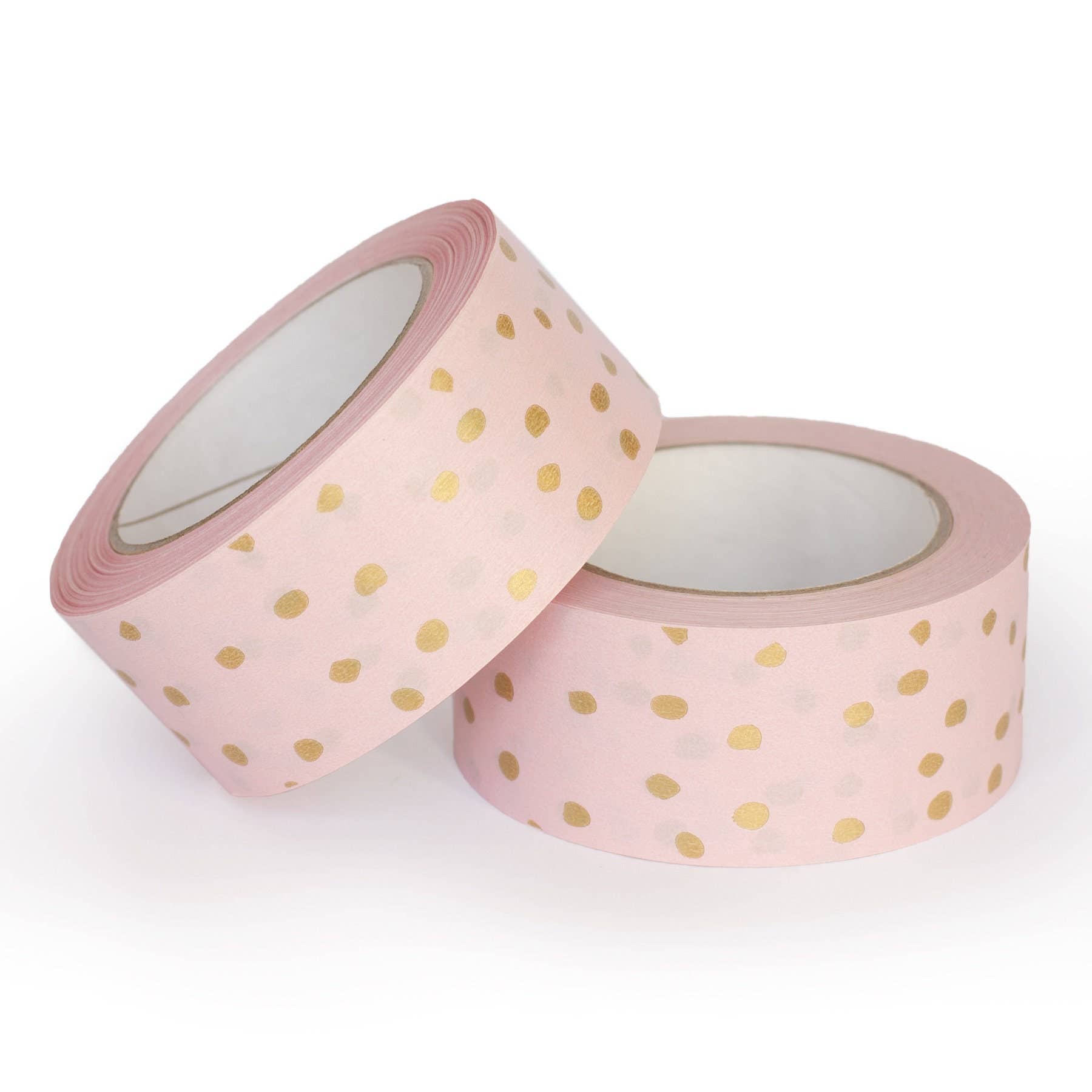 Packplan - Wholesale Tape - Pink tape with gold polka, Packaging tape2