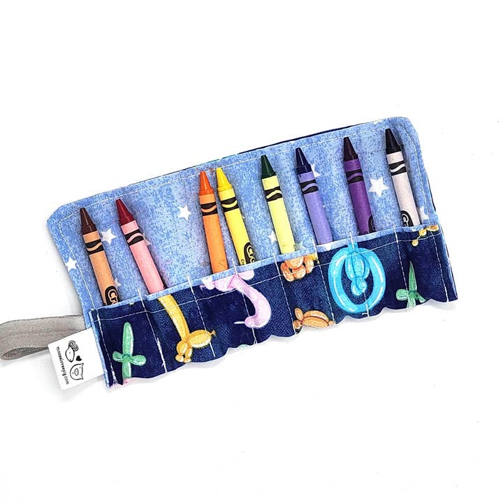 Crayon Roll - Animaux en ballon pour la vente par Mouse Loves Pig