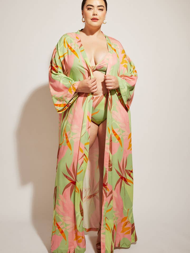 Sunset Kimono II Lenzing™ Ecovero™ for wholesale by Nomads Swimwear