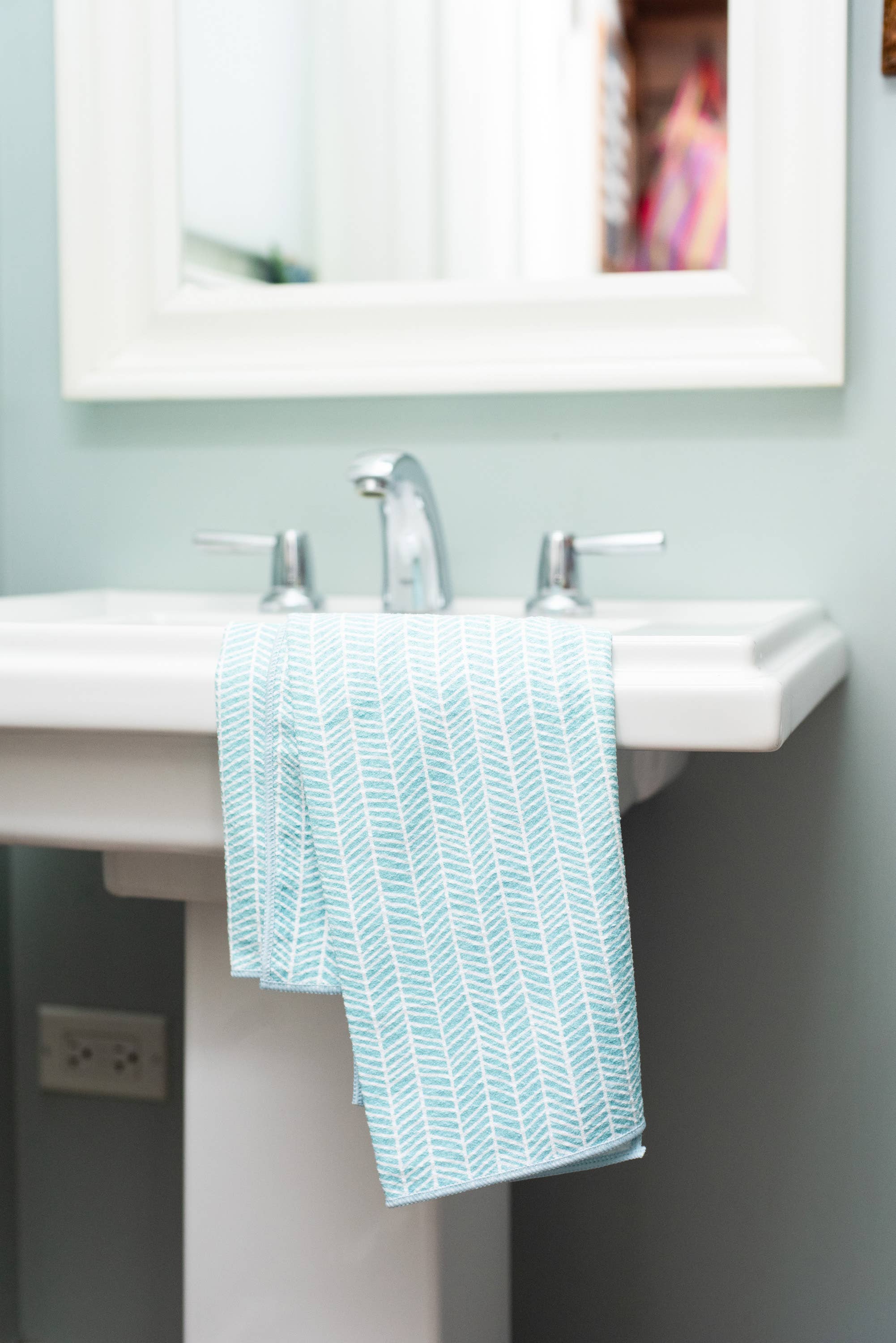 Once Again Home Co. - Wholesale Tea Towel - Anywhere Towel - Branches in Turquoise3