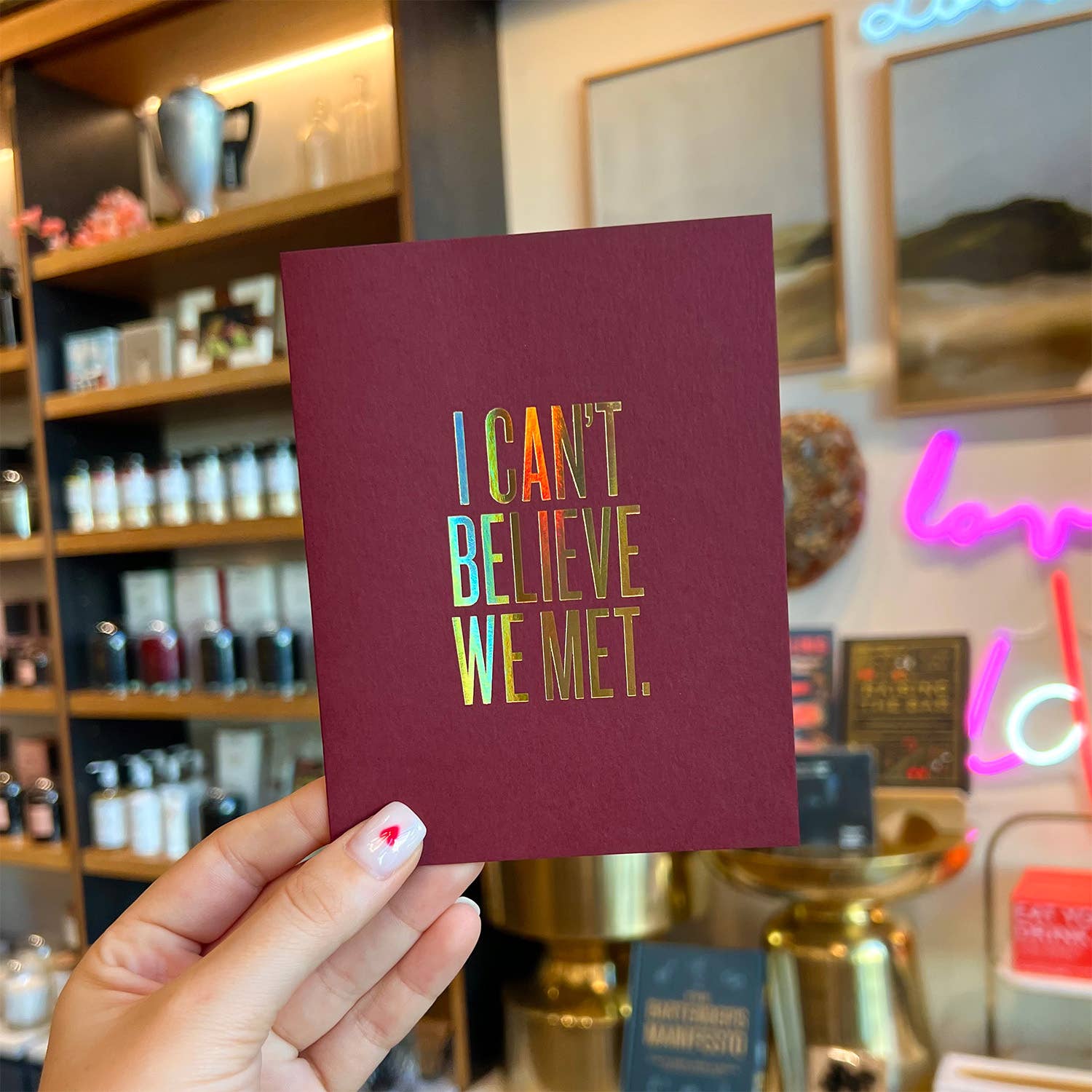 Read Between The Lines® - Wholesale Love Card - I Can't Believe We Met Card1