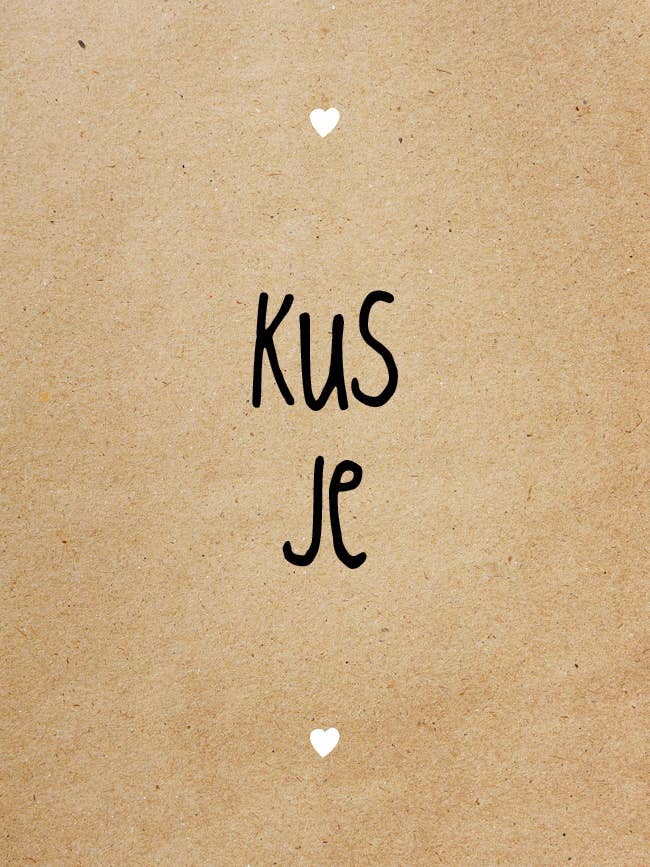 Cartolina A28: Kiss you per la vendita all'ingrosso da parte di Zinvol.nu