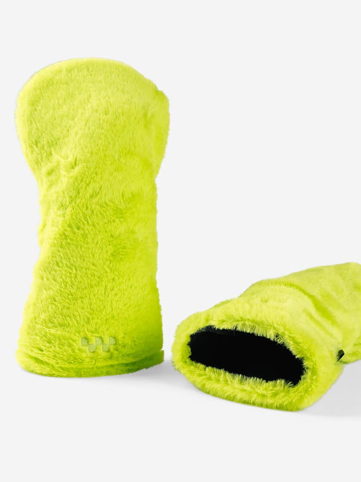 Capa de Cabeça de Taco de Golfe Fuzzy - Verde Néon por atacado de Devereux