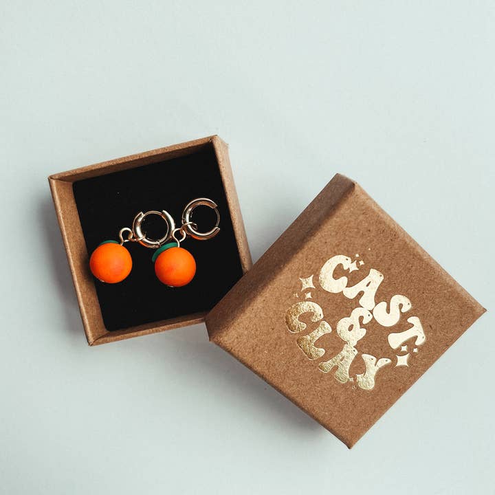 Cast & Clay – wholesale Hoop earrings – Clementine Charm Hoop Earrings1