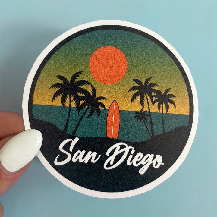 San Diego Vinyl Sticker for wholesale by MOJA