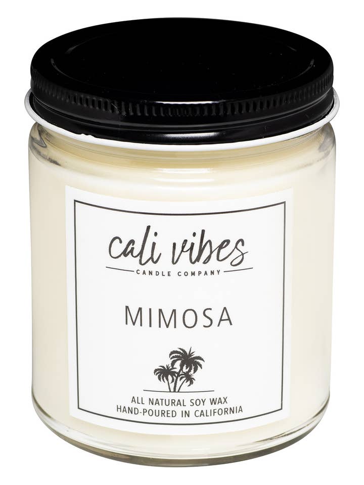 Mimosa - Tarro de cristal para venta al por mayor de Cali Vibes Candle Company