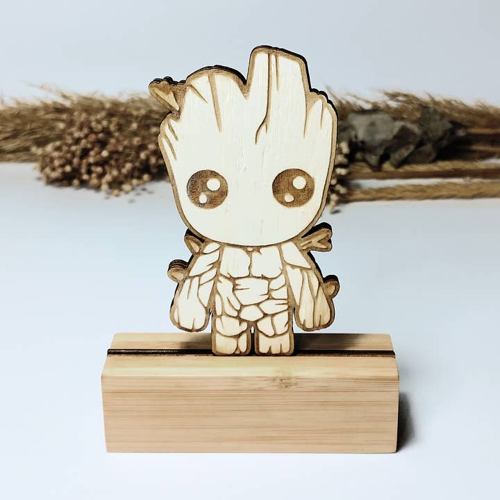 Baby Groot Wooden Statuette - Geek Trophy Home Decor for wholesale by Studio Rima