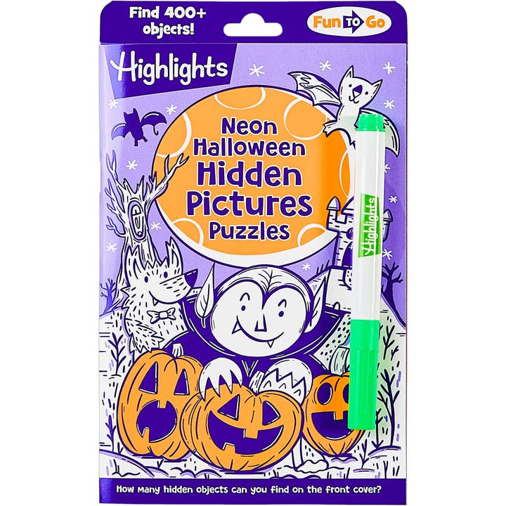 Highlights for Children - Wholesale Preschool Book (3-5) - Neon Halloween Hidden Pictures Puzzles