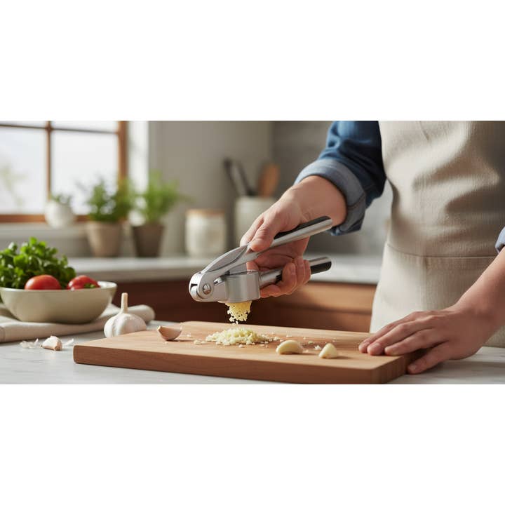 Kadra Kitchenware - Wholesale Kitchen Tool/Gadget - Luciano - Gourmet, Deluxe Garlic Press And Mincer, SS1