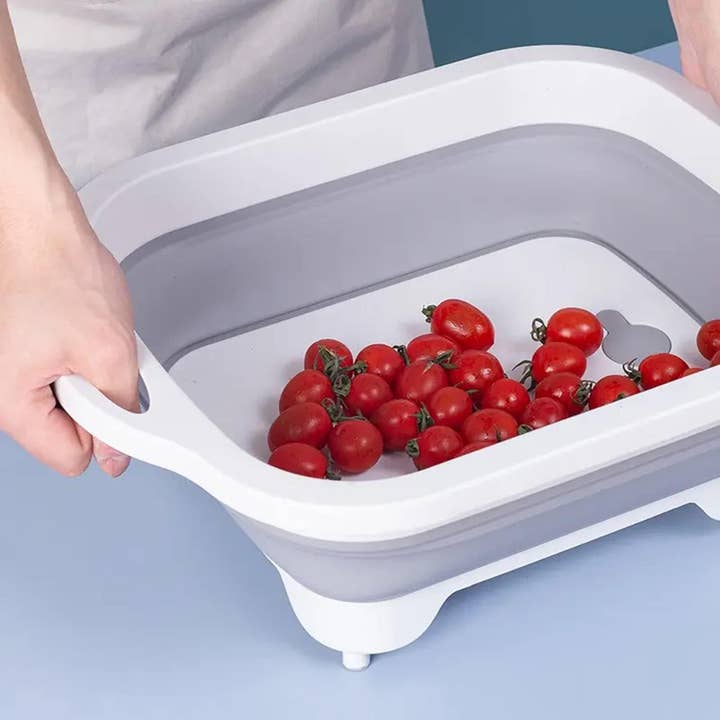 Vigor Path - Wholesale Cutting Board - Collapsible Cutting Board - Portable Multi-Purpose Dish Tub