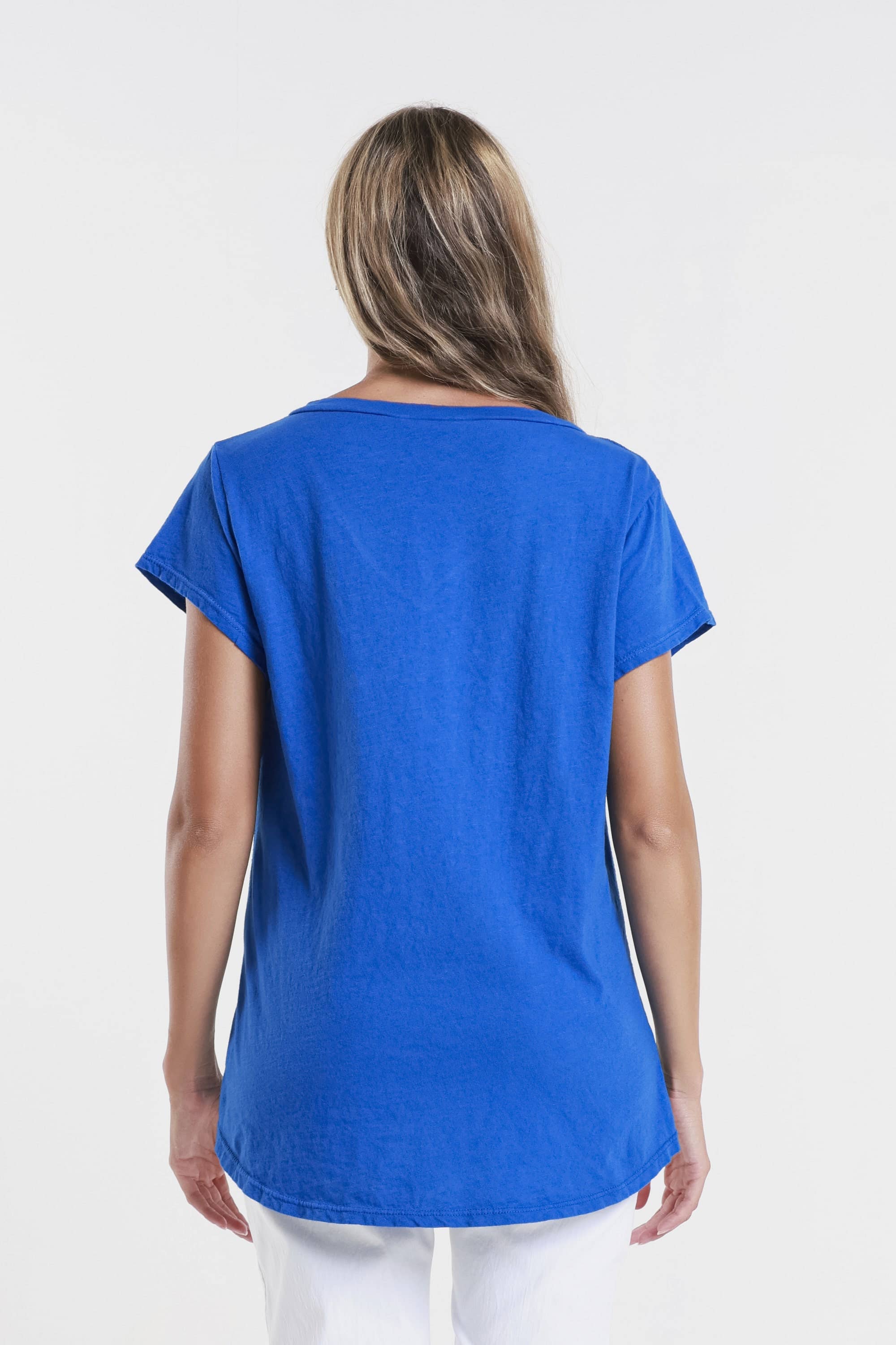 TINA Stephens Italy/Tees By Tina - Wholesale Blouse - Women's - Nola Cotton/Linen V-Neck Top (BSS207)13