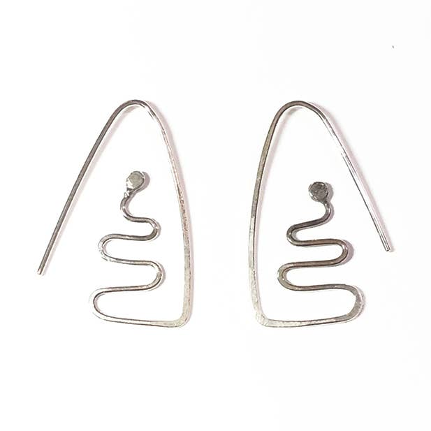 Undulate Sterling Earrings for wholesale by Audacious Studio