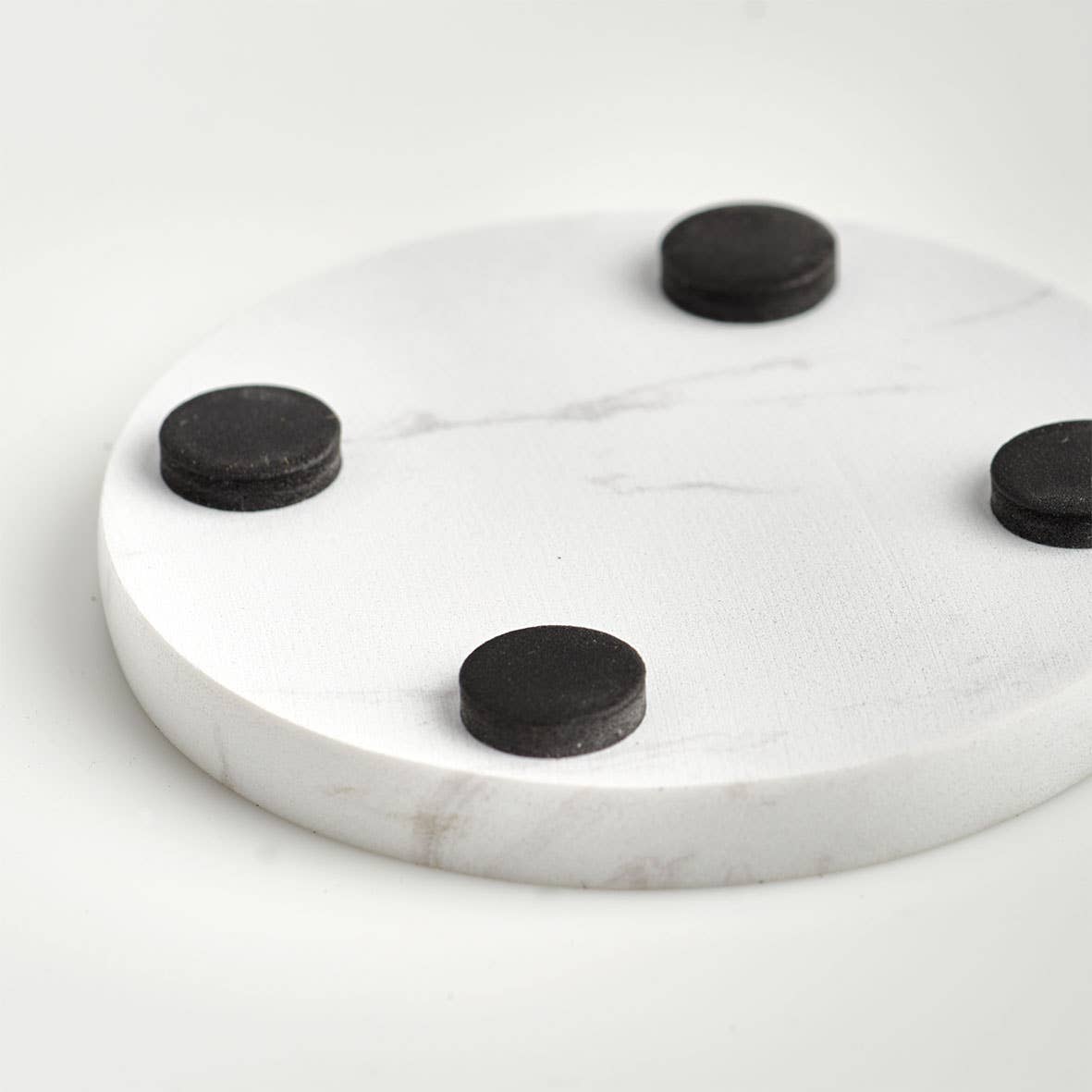 white Coaster Set, 4-Piece, Marble for wholesale on Faire3
